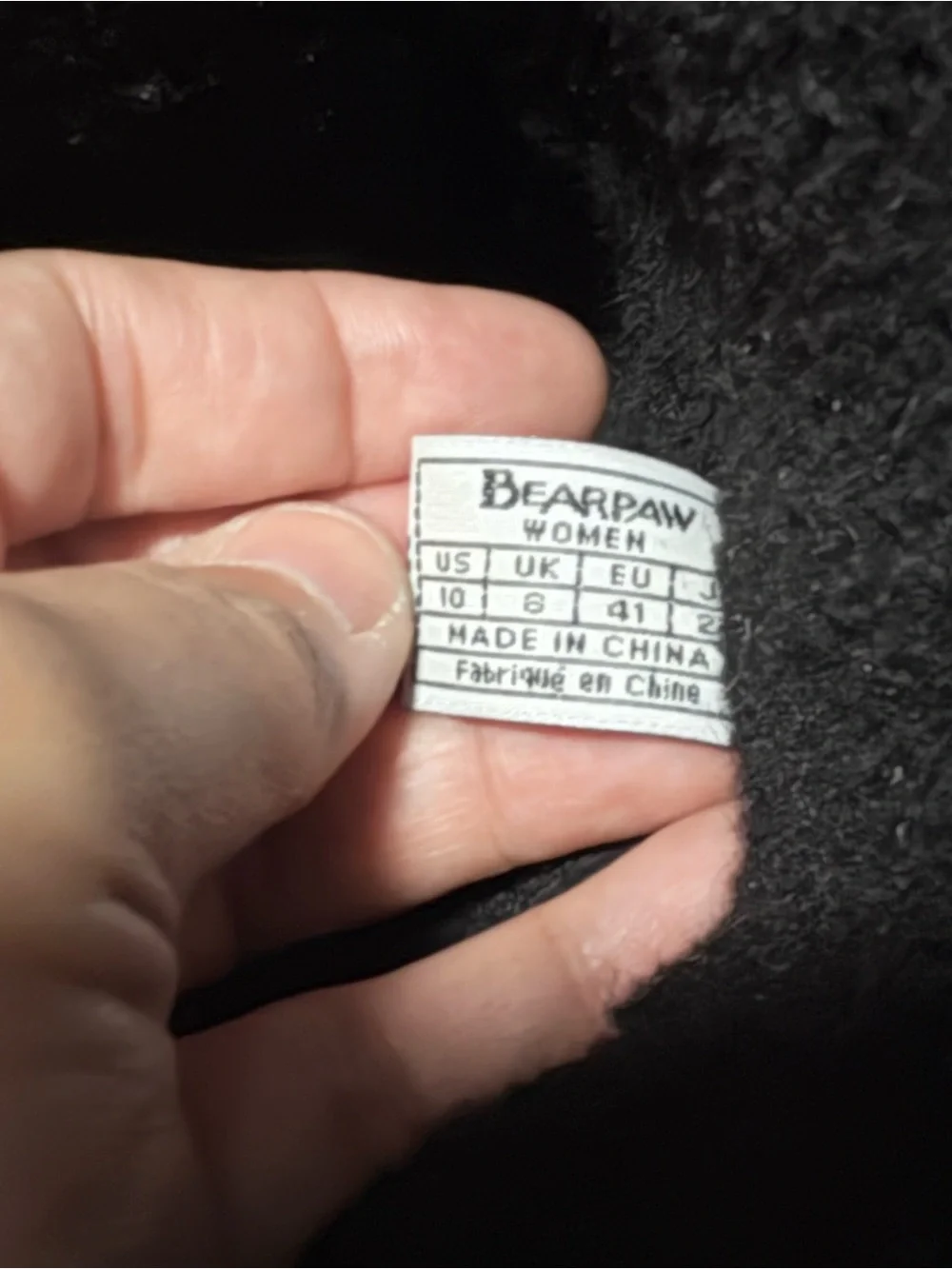 Bearpaw Mid Calf‎ Winter Boots Womens 10 Black Suede Faux Fur Whipstitch Detail